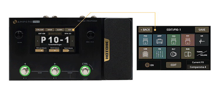 HOTONE Ampero ギターエフェクター HOTONE | AMPERO | マルチ