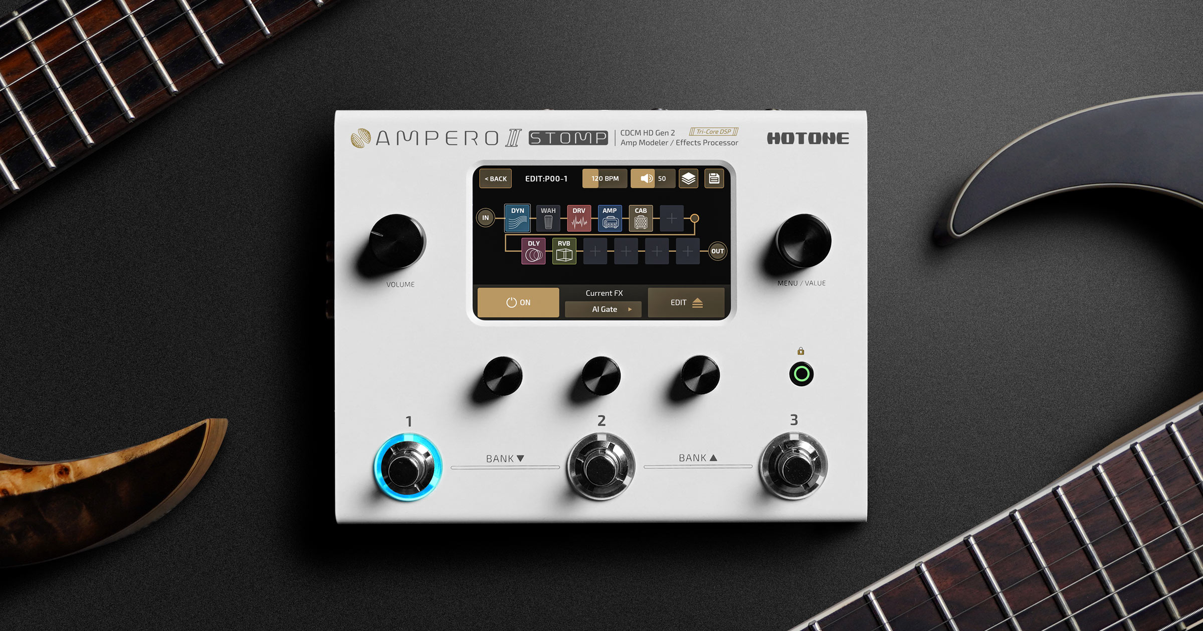 HOTONE | AMPERO Ⅱ STOMP | マルチ・エフェクター | 製品情報