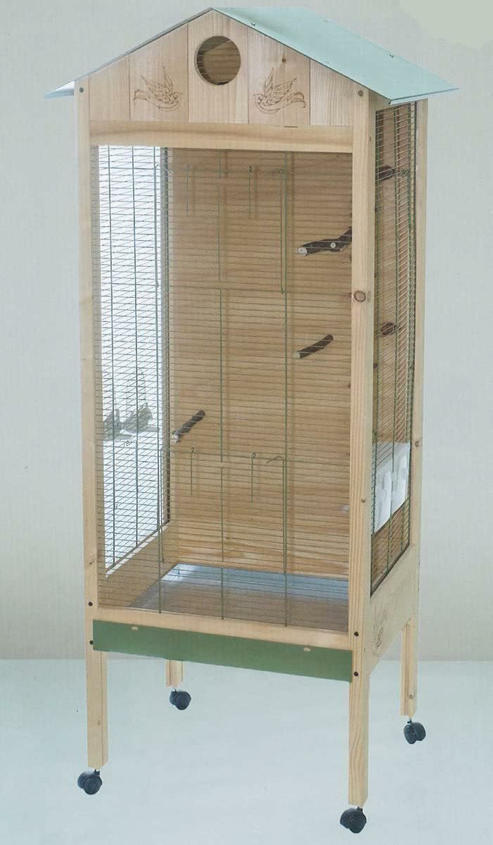 鳥用 鳥かご イタリアFOP バードケージ ディアナ ナチュラル 屋外 多頭