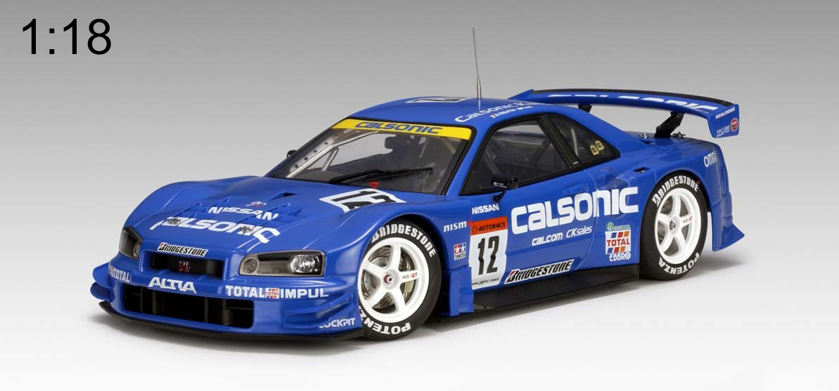 2002 NISSAN SKYLINE GT-R R34 JGTC CALSONIC – All Star Toys