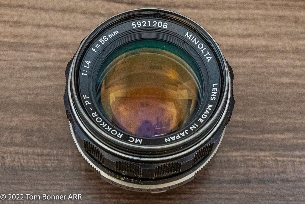 Old Glass: The Rokkor 58mm f/1.4 Prime Lens. Star Performer