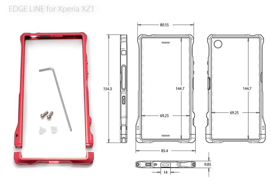 □alumania□アルマニア|アルミバンパー【EDGE LINE Bumper】for