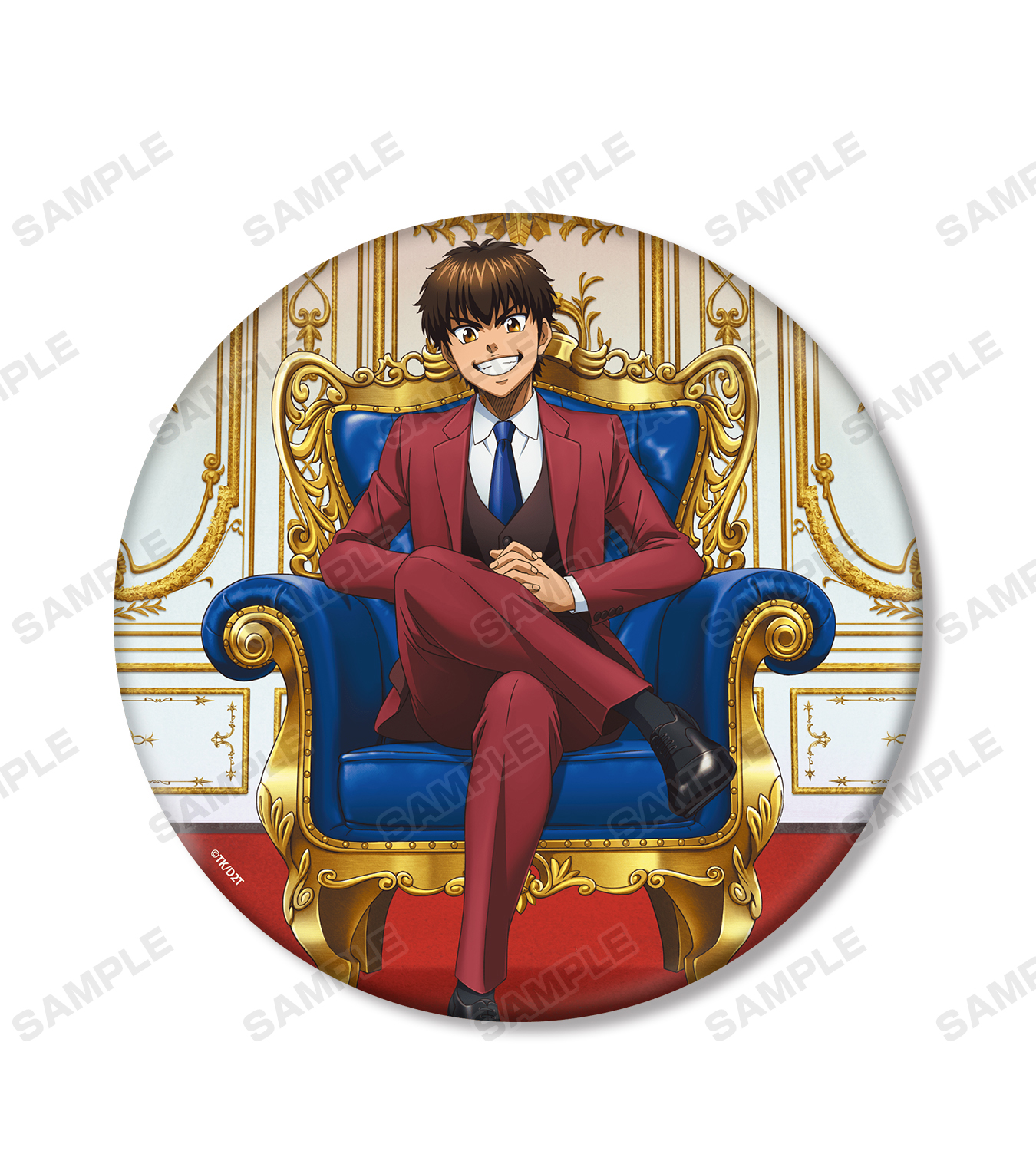 ダイヤのA actⅡ コラボカフェ本舗 等身 缶バッジ 沢村 1点 ダイヤのA