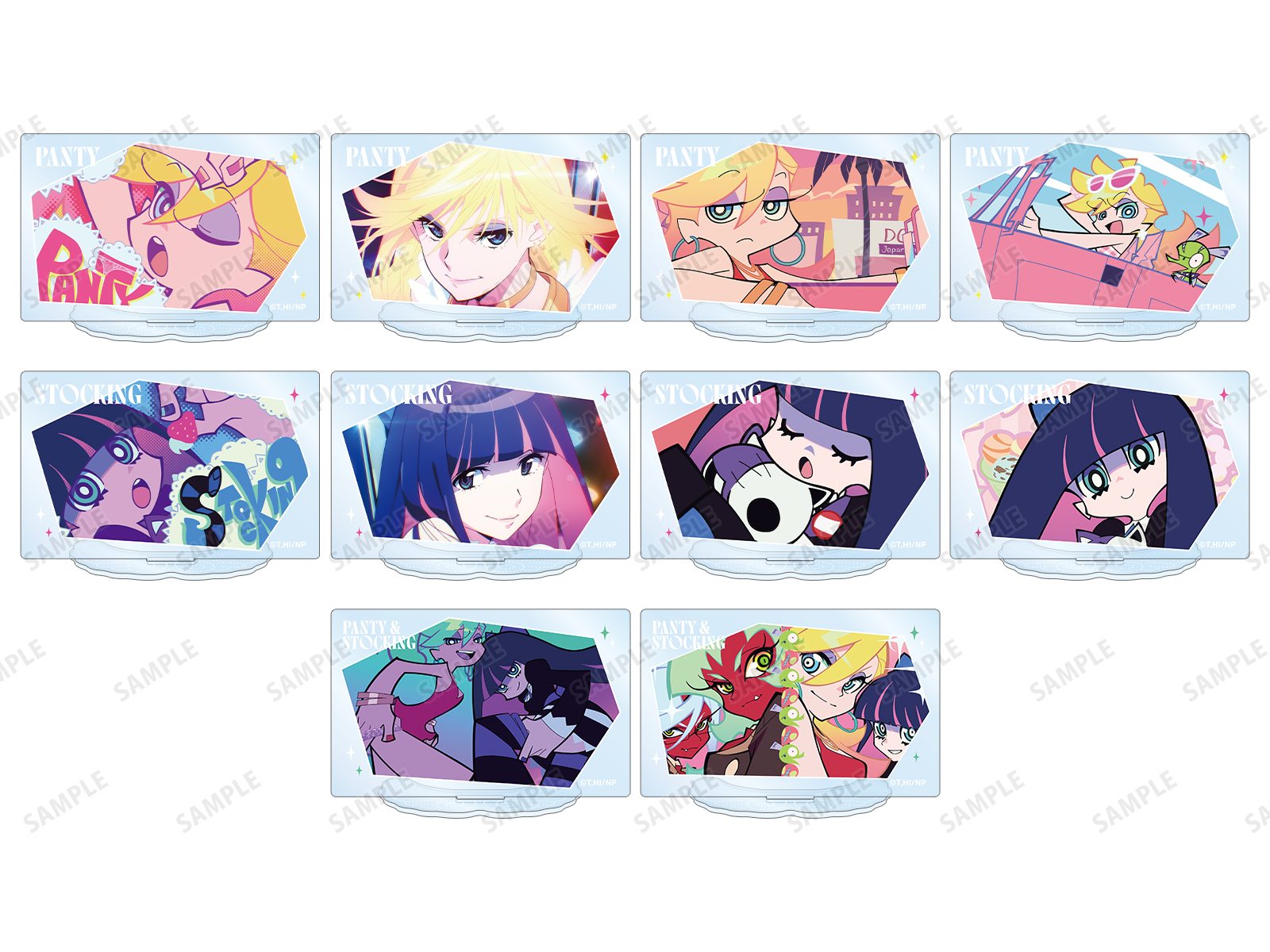 NEW PANTY＆STOCKING アクリルスタンド コンプリート New PANTY