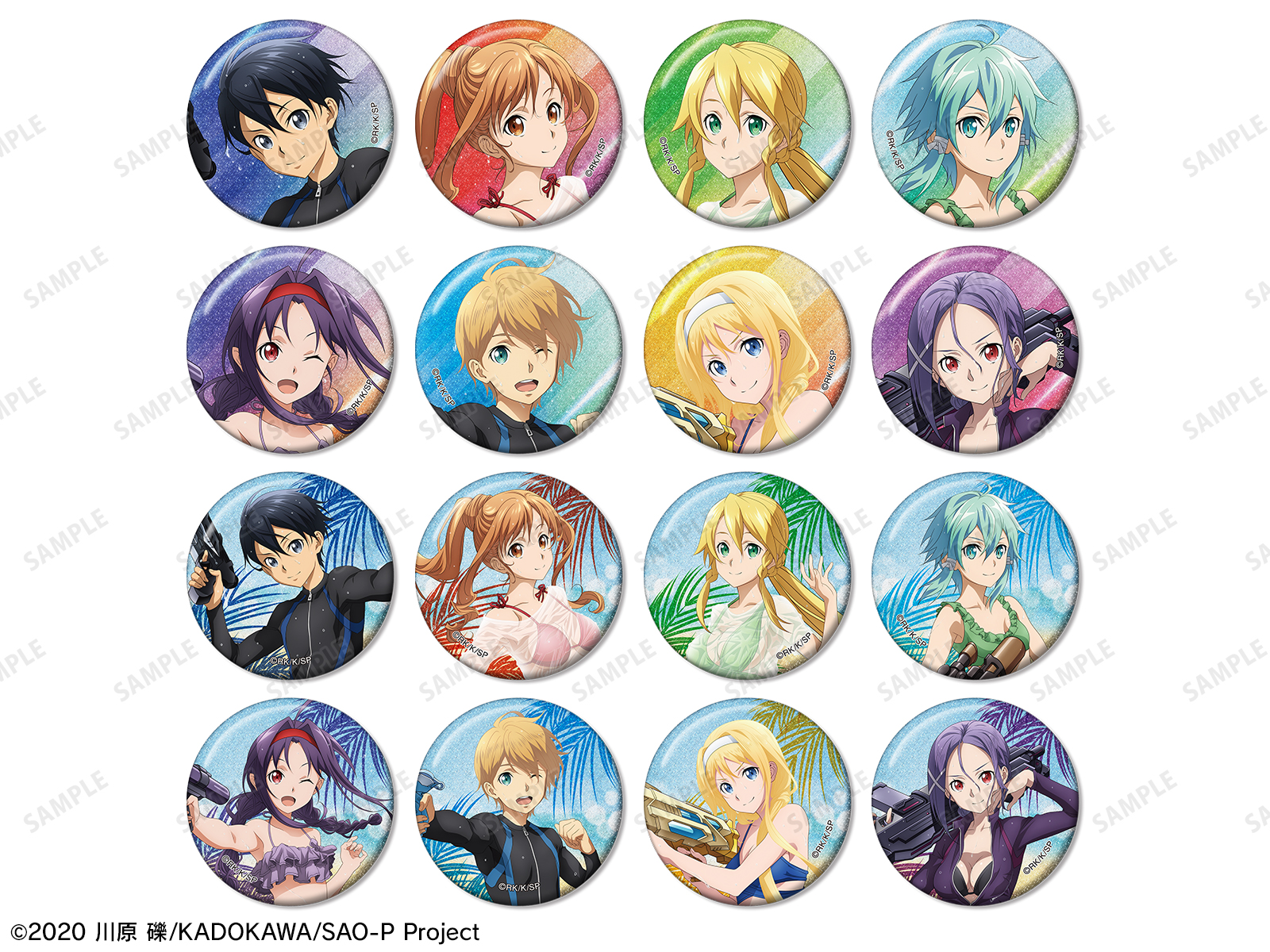 ソードアート・オンライン SAOカフェ アスナ 缶バッジ ソードアート