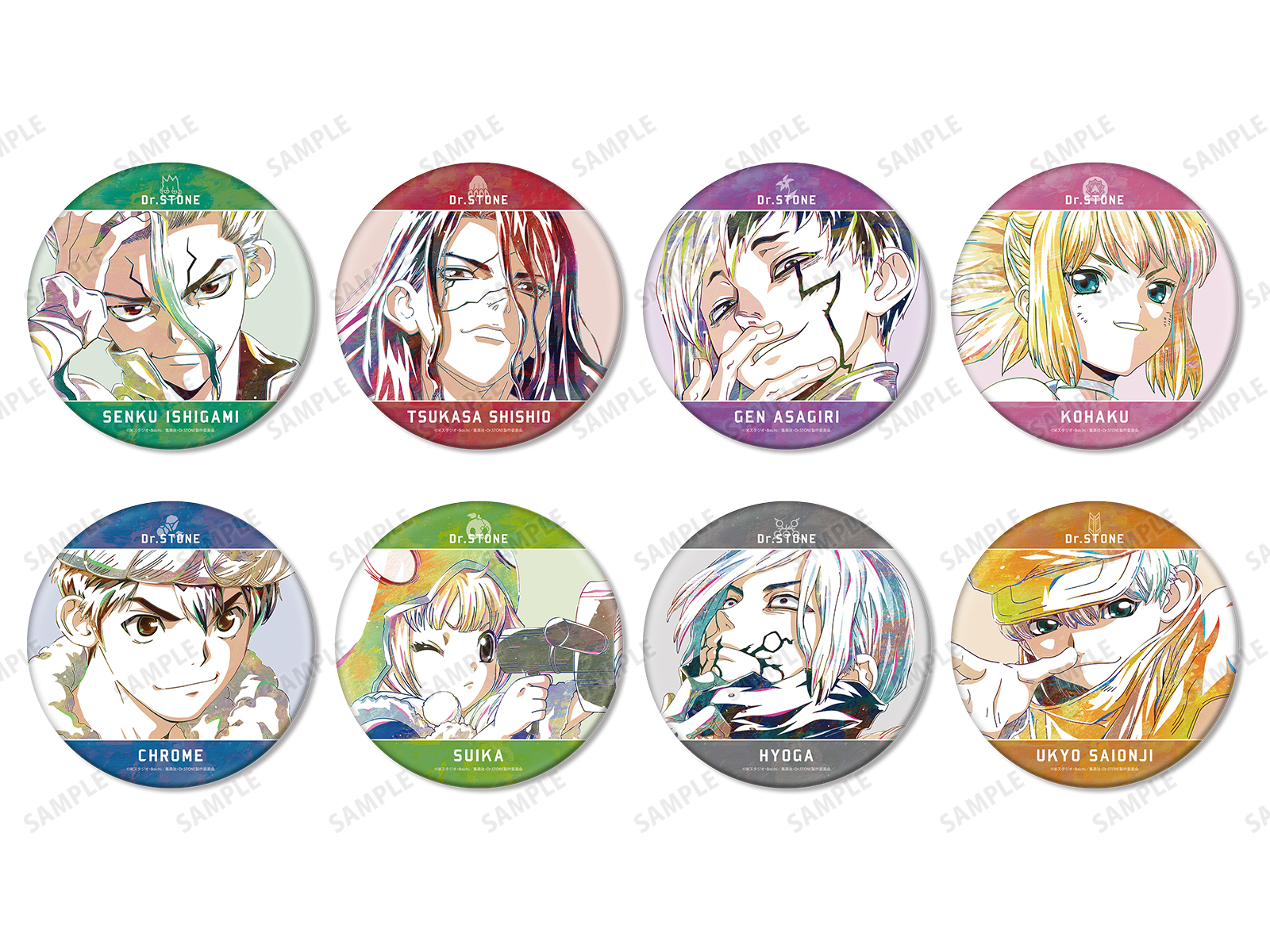 Dr.STONE Ani-Art box特典 ホログラム 缶バッジ 千空&ゲン