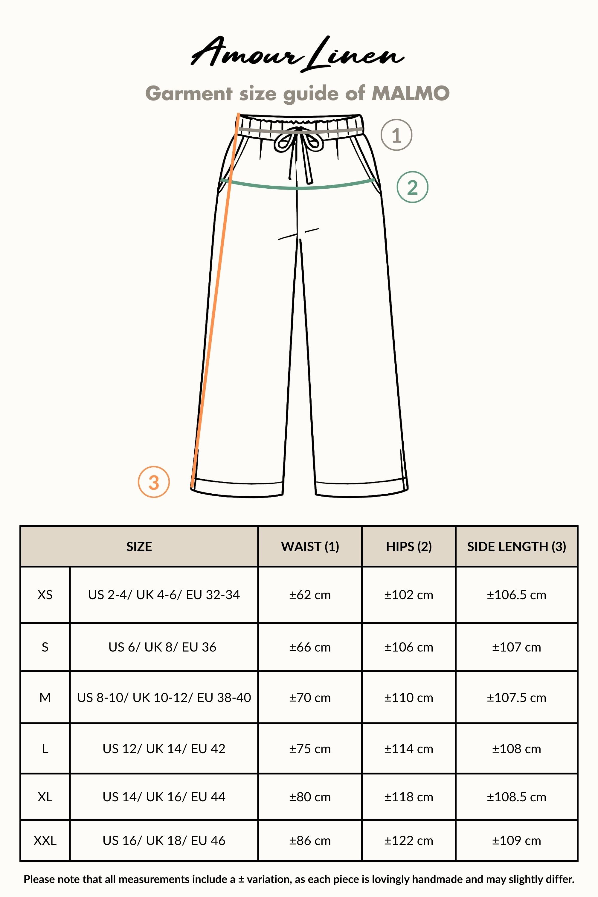 Classic Linen Pants Women | AmourLinen | Summer Classic Linen Pants