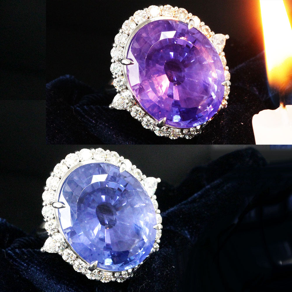 世界的希少！39.71ct 非加熱 ノーヒート スリランカ産 天然 カラー