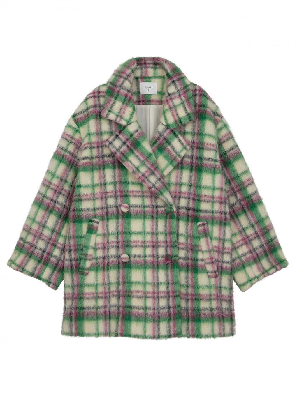 アメリヴィンテージ ADORABLE SHAGGY CHECK COAT