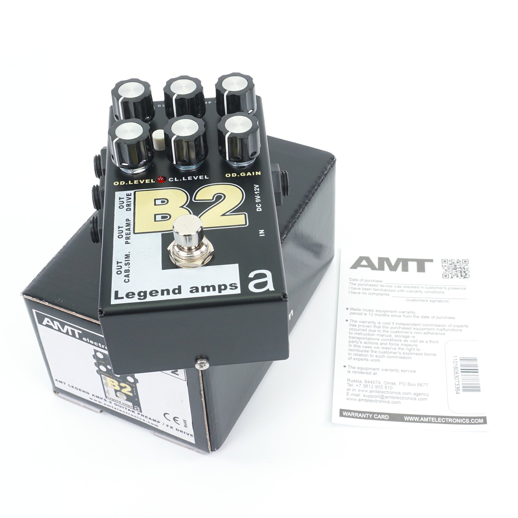 AMT B2 — 2 channels guitar preamp/distortion pedal (Bogner) (w/o