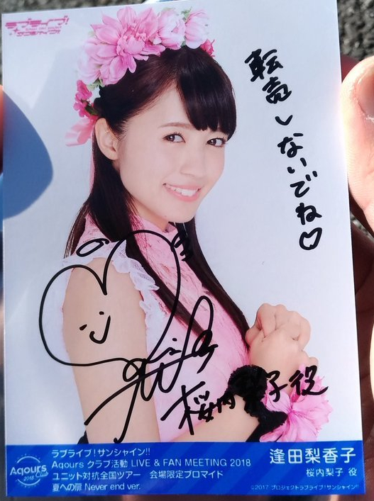 Love Live! Sunshine Voice Actress – Rikako Aida writes “Do not