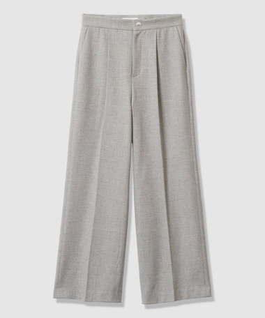 グレンチェックワイドタックパンツ|ANAYI OFFICIAL ONLINE STORE