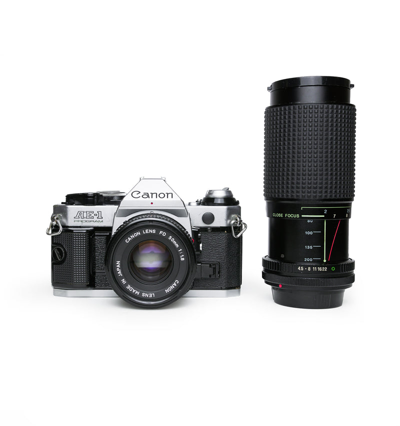 良品】CANON AE-1 PROGRAM + 50mm F2 #76 Canon AE-1 PROGRAM Body and