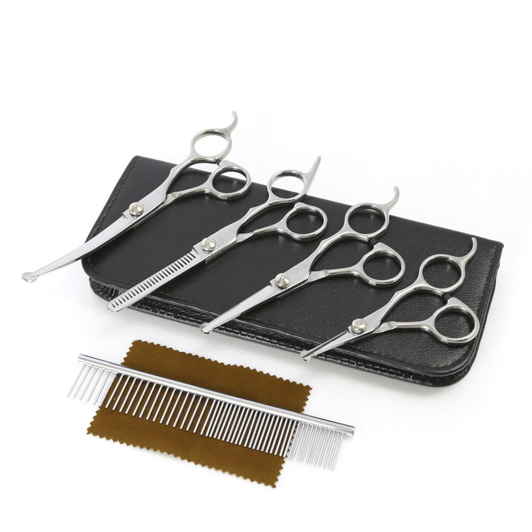 トリミング用 仕上げハサミ、スキハサミ 2本セット