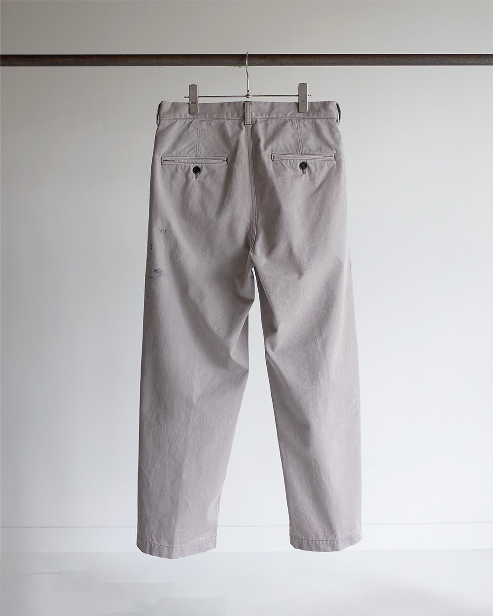 PAINT CHINO TROUSERS(GRAY) – ANCELLM