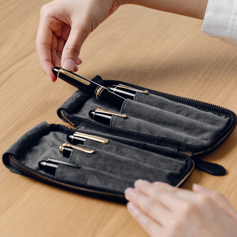 Zip pencil case to protect and view your 6 precious pens, Tochigi