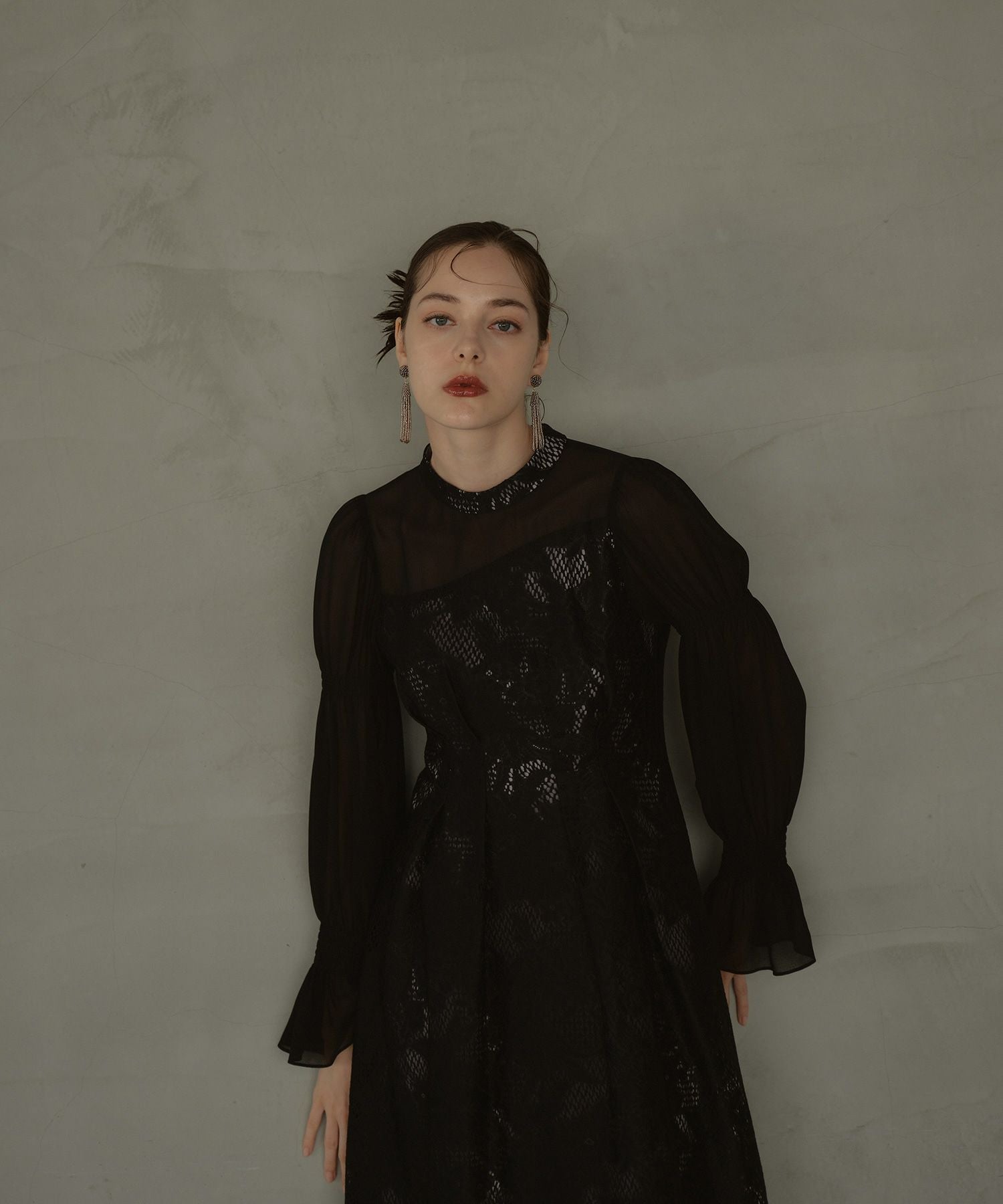 アンドレスド アシンメトリータックドレス 結婚式 お呼ばれ ドレス