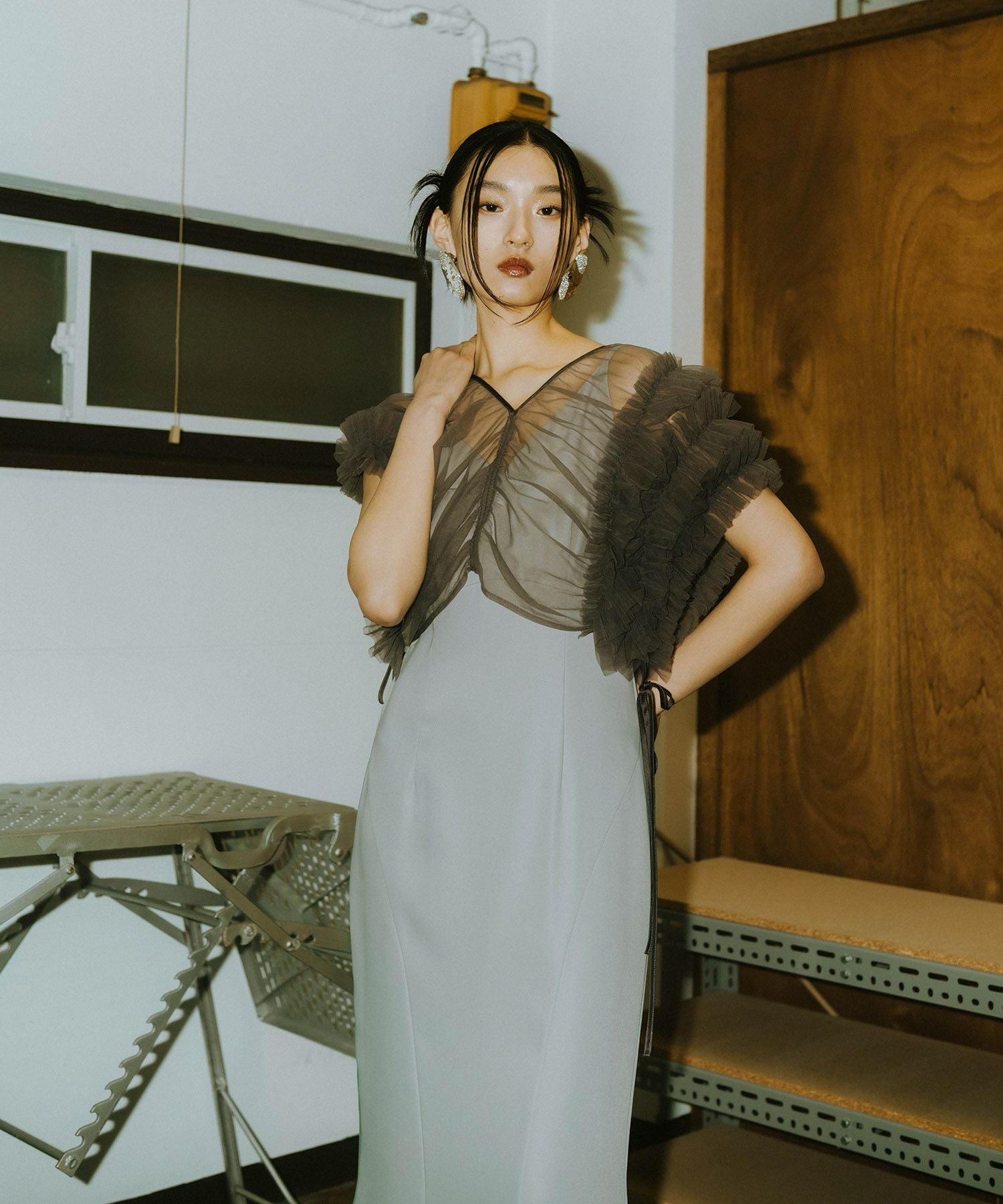 volume soft tulle dress | ANDRESD