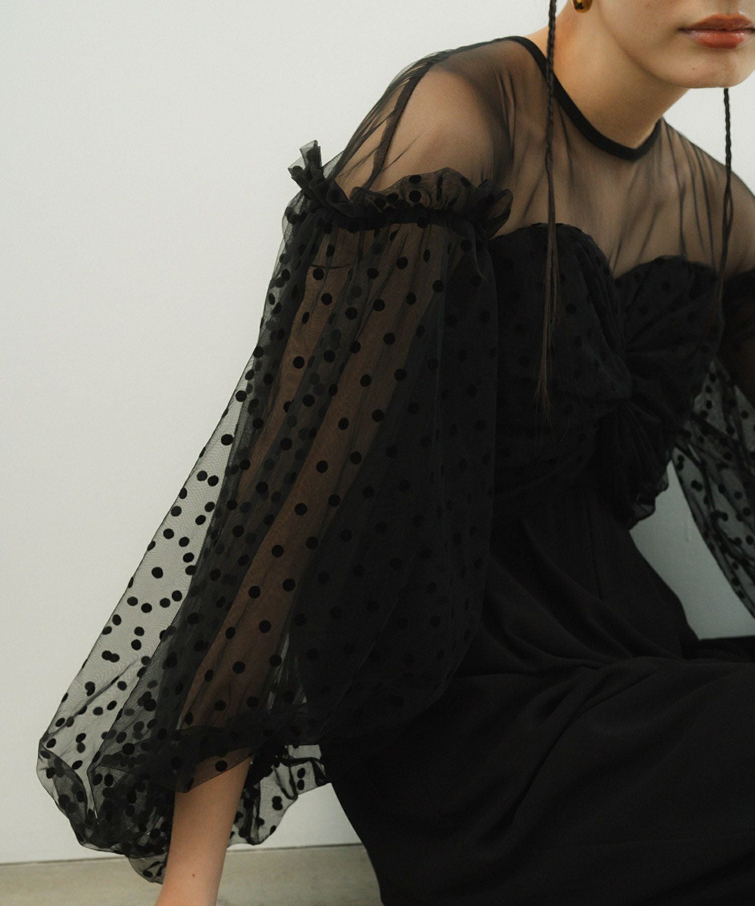 flocky dot pants dress | ANDRESD