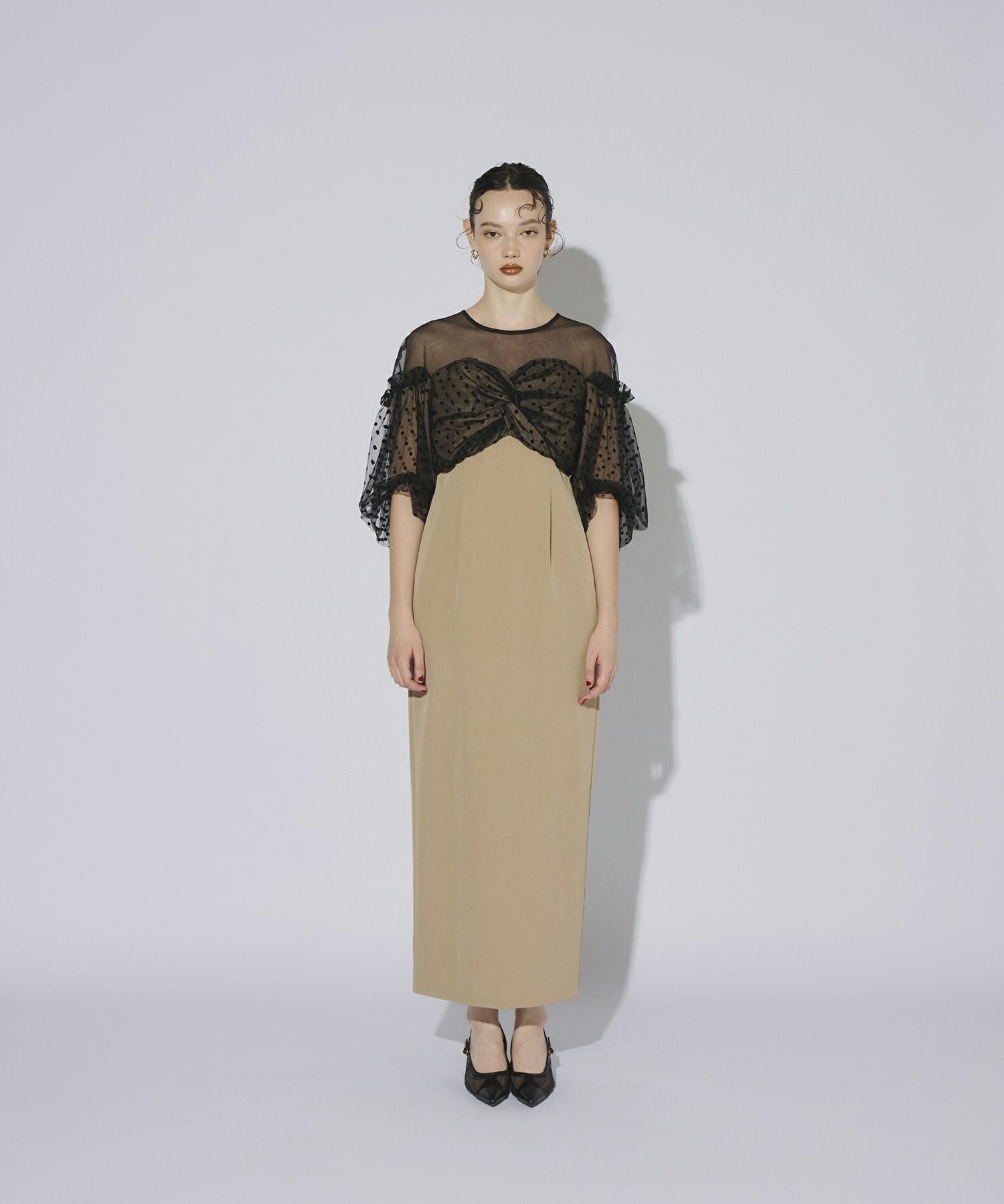 flocky dot one piece | ANDRESD