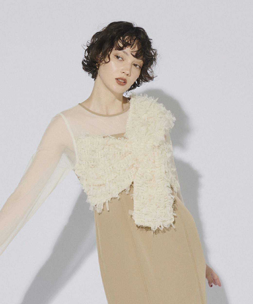 fringe glitter knot dress | ANDRESD