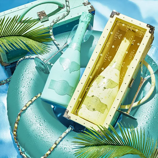 エンジェル シャンパン ドゥミセック ロゼ サマー グリーン ファー 箱