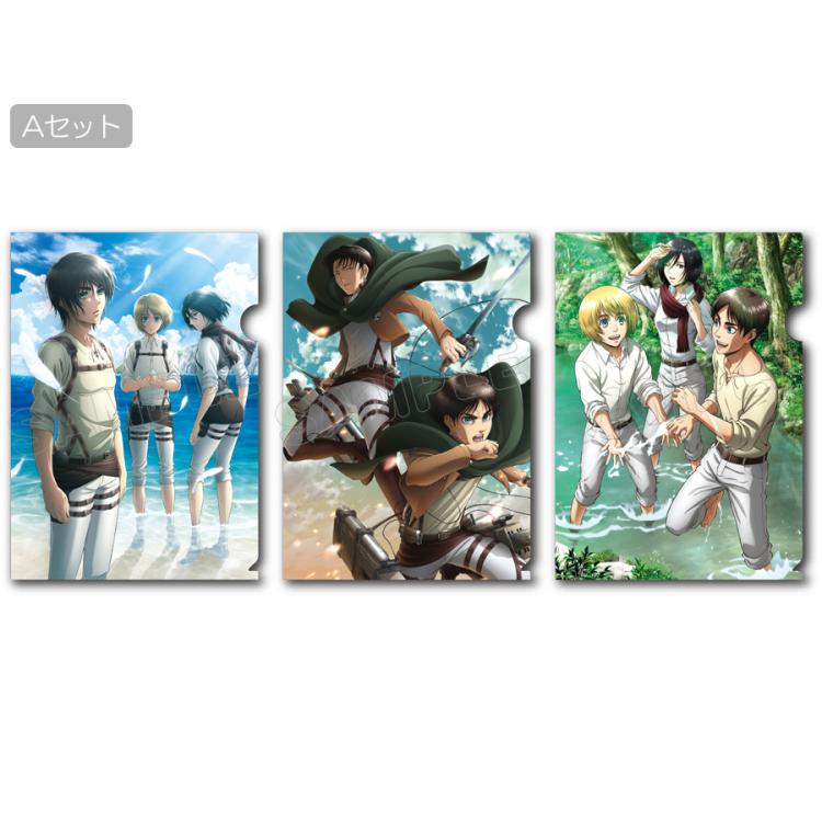 進撃の巨人 クリアファイル THE ANIMATION GALLERY 限定品 Amazon.co