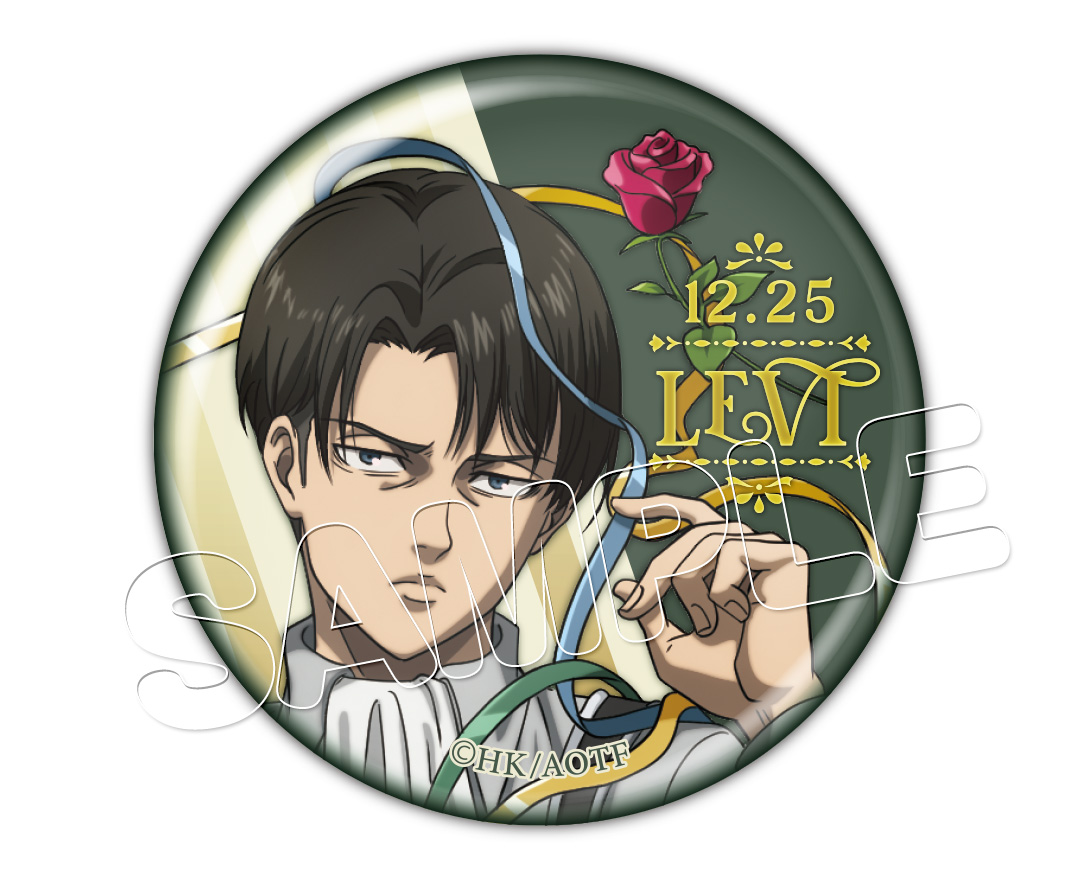 進撃の巨人 リヴァイ 缶バッジ WITSTUDIO リヴァイ兵長 缶バッジ 進撃