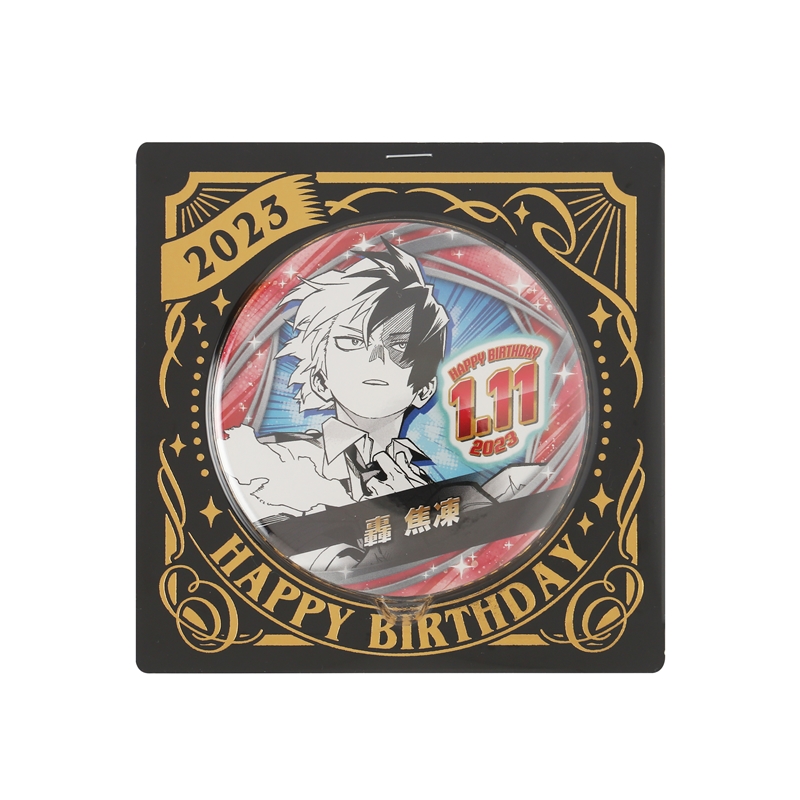 轟焦凍 バースデイ缶バッジ 魅せ窓☆ショルダーバッグ ヒロアカ