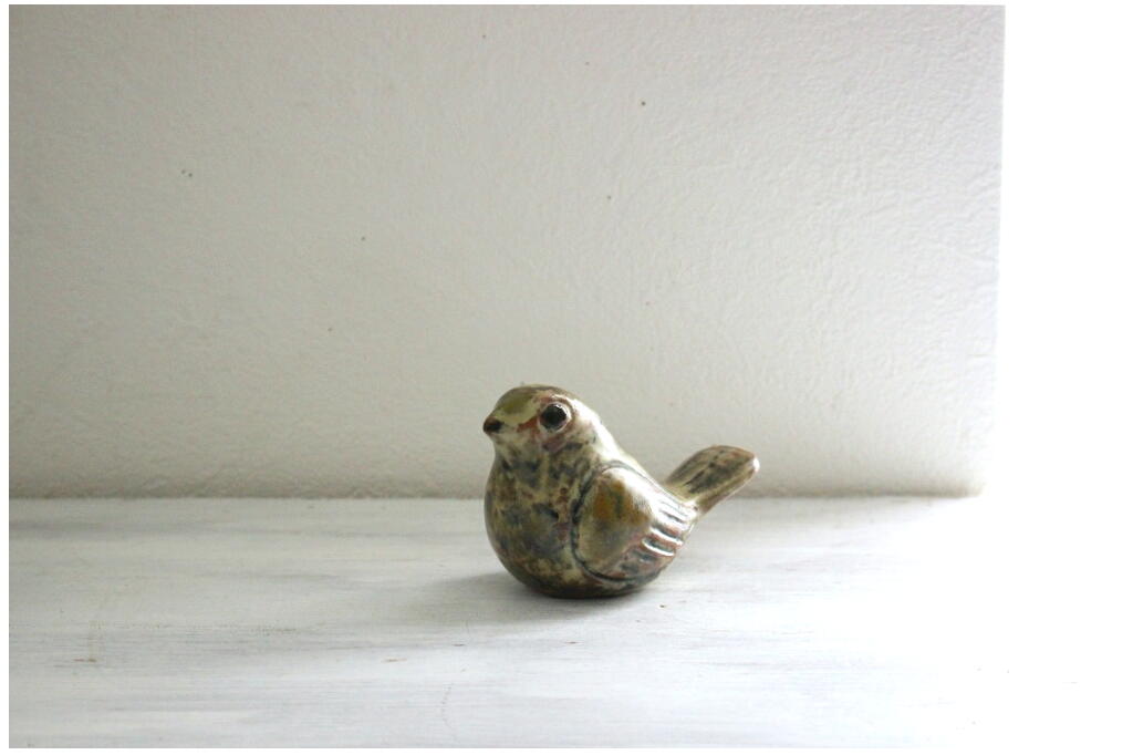 北欧ヴィンテージ 陶器の鳥の置物 - a n t e n n a