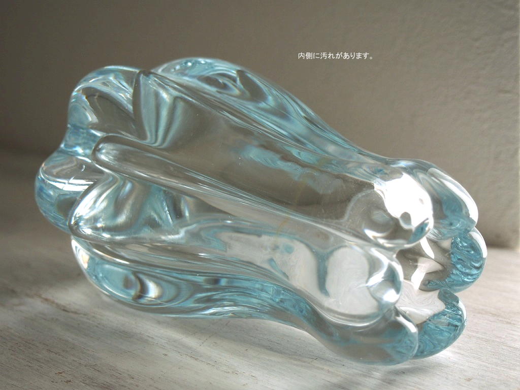 Orrefors オレフォス クリスタル花瓶 北欧ヴィンテージ Orrefors