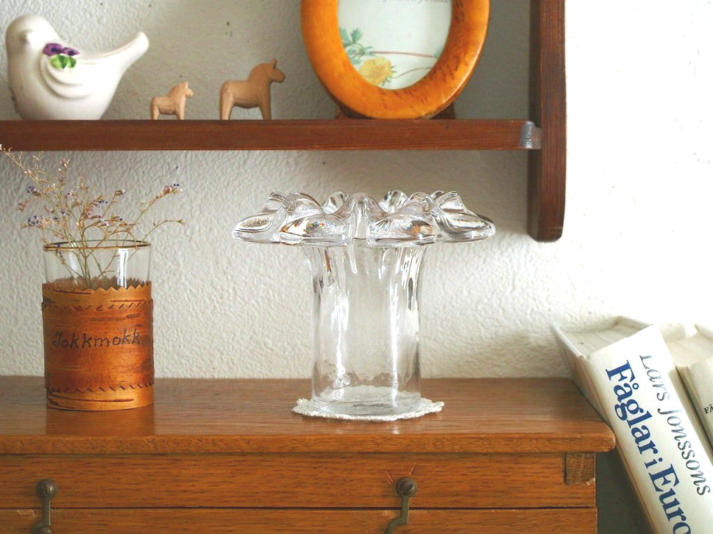 Bjorn Weckstrom 北欧/ガラス/花器/ビンテージ Bjorn Weckstrom 北欧