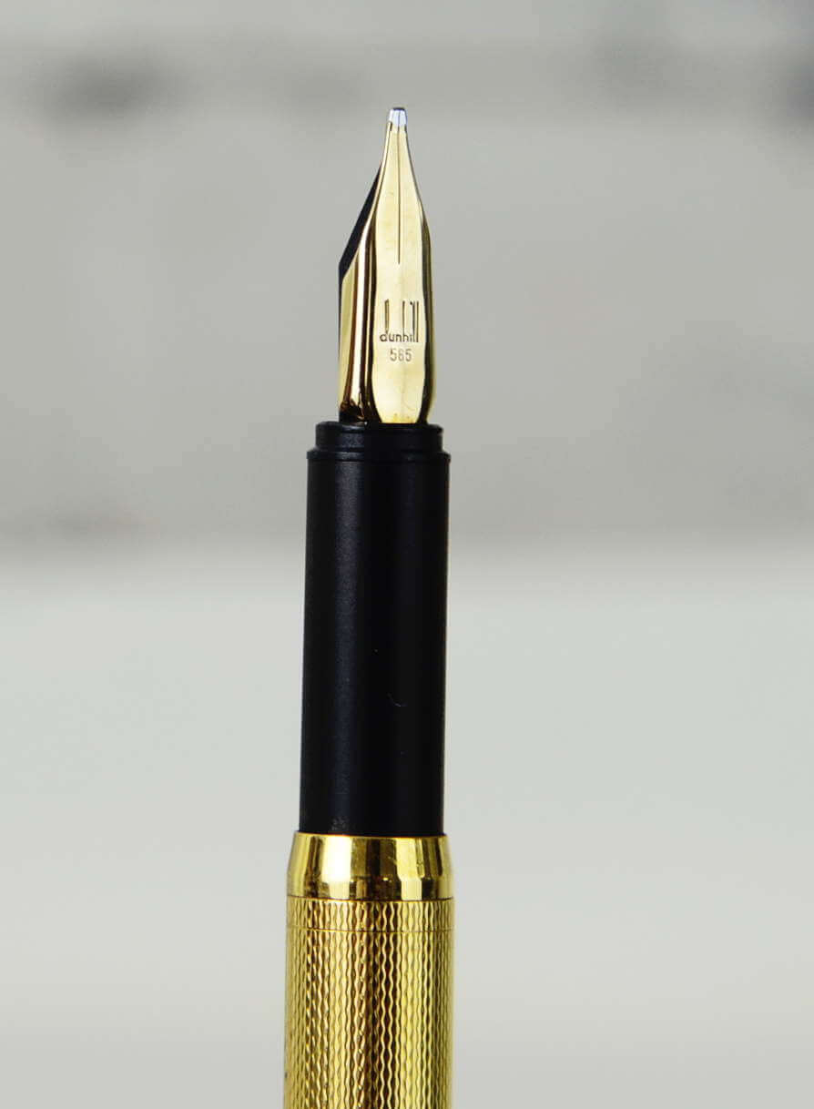 Buy dunhill gemline 14K gold barrel fountain pen with 14K 585 B