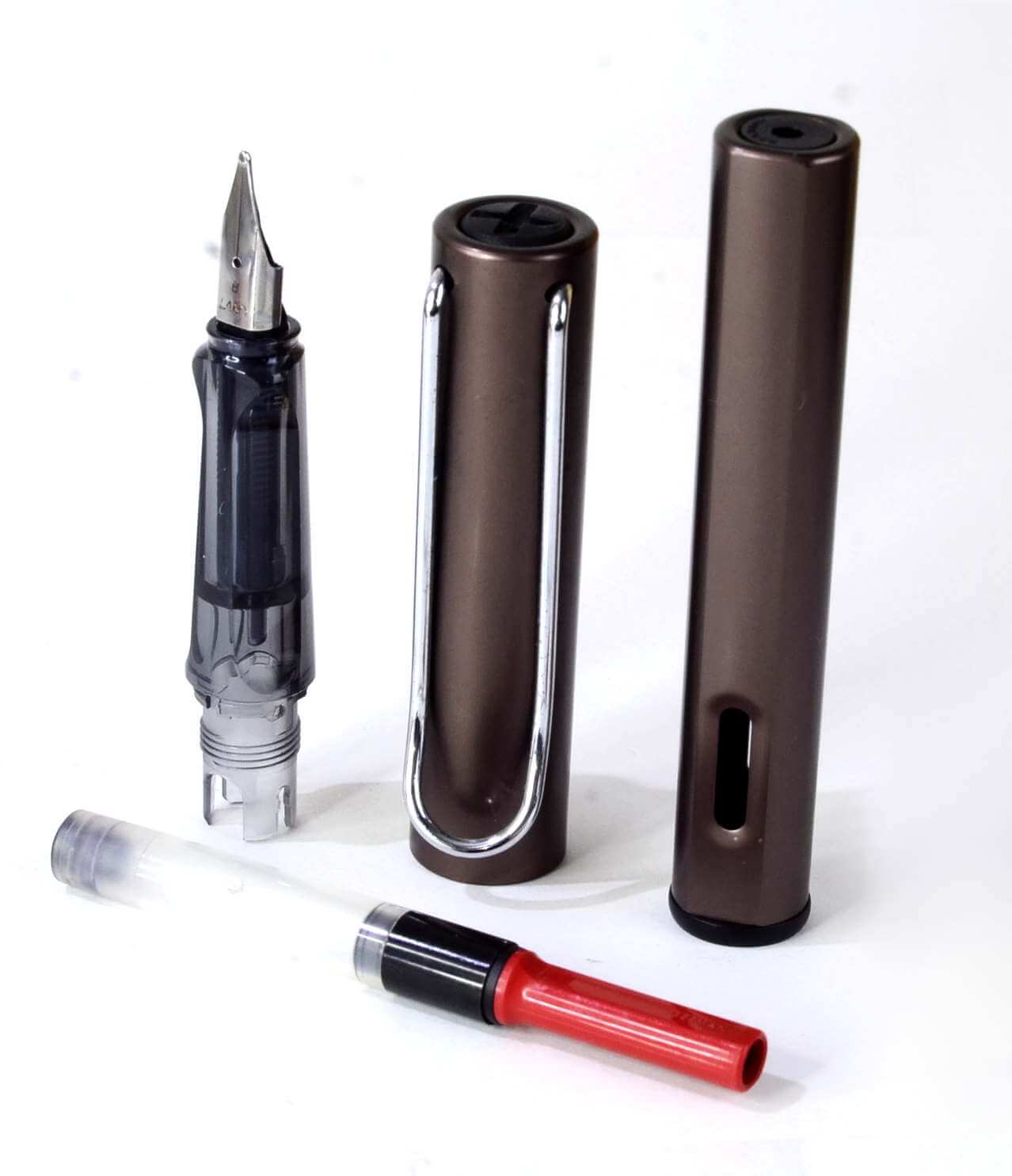 Buy online lamy alstar coffee brown fountain pen with Steel bold nib