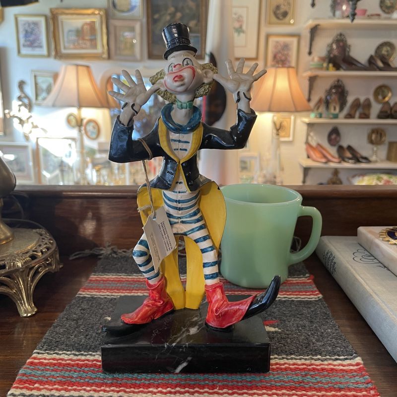 Q 1点物 輸入 大型 彫刻 ヴィンテージ ピエロ Q 1点物 輸入 大型 彫刻