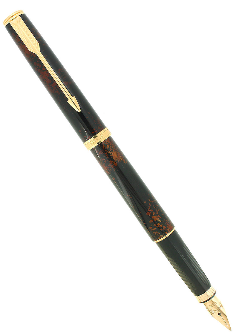 CIRCA 1983 PARKER PREMIER CHINESE LACQUER 18K MEDIUM NIB FOUNTAIN PEN