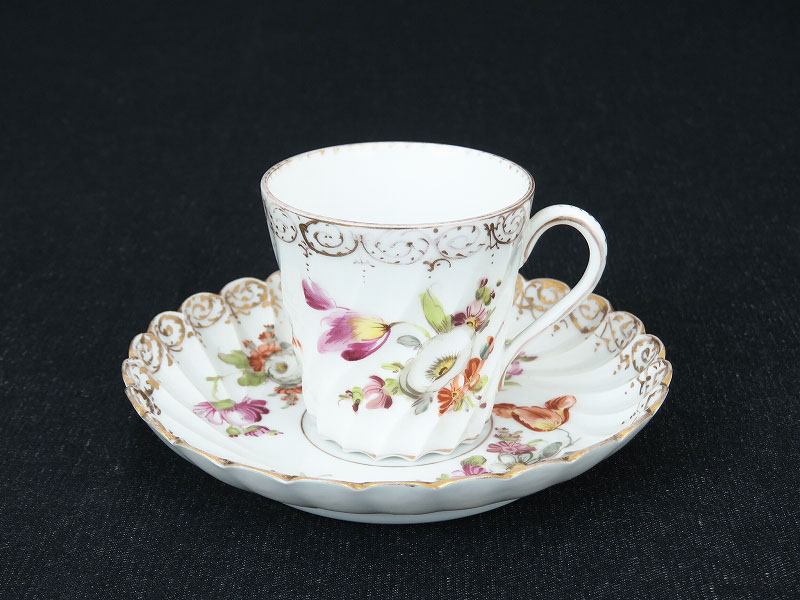 ドレスデン（Dresden）の デミタスカップ & ソーサー ドイツの