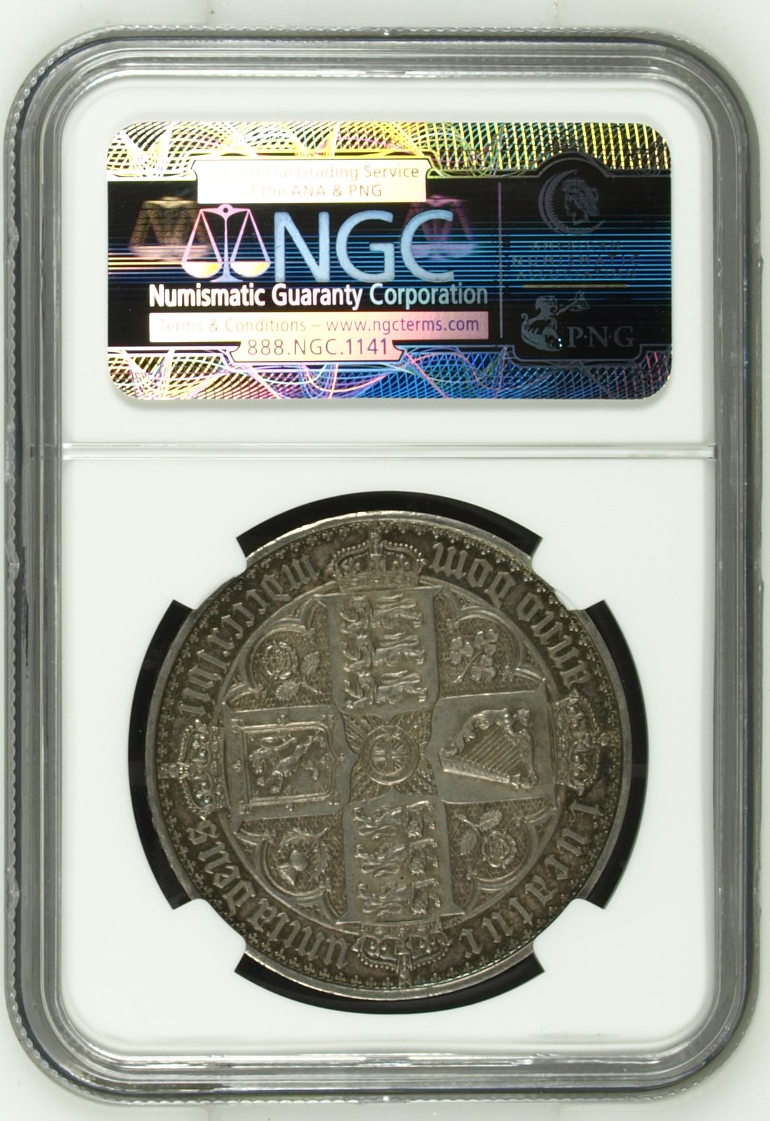 1847年 イギリス ヴィクトリア女王 ゴシッククラウン銀貨 アンデシモ