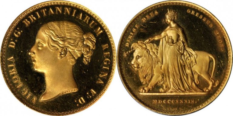 1849 1848年ヴィクトリアのゴッドレスフローリン銀貨 | 古銭の森