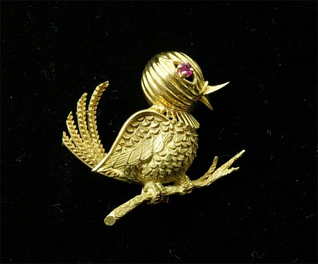 フランスアンティークMellerio dits Meller ブローチ小