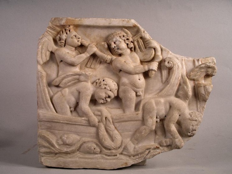 19世紀アンティークギリシャローマ帝国神話的な壁掛プレート