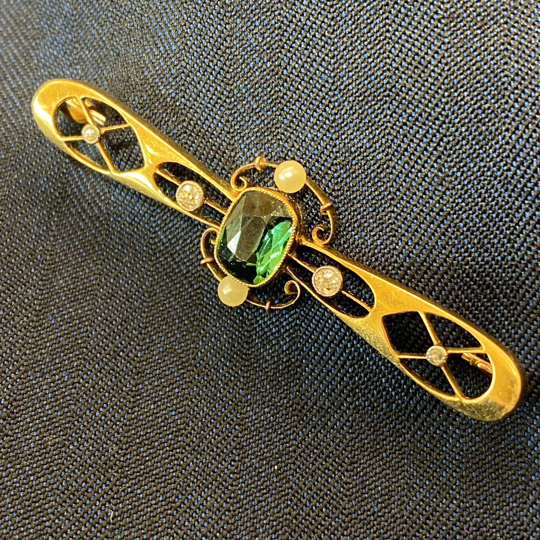エドワーディアン期トルマリンブローチ – 銀座アンティーク・アイ