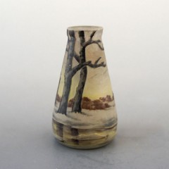 ドーム「冬景色ミニチュア花瓶」《アンティックかとう》