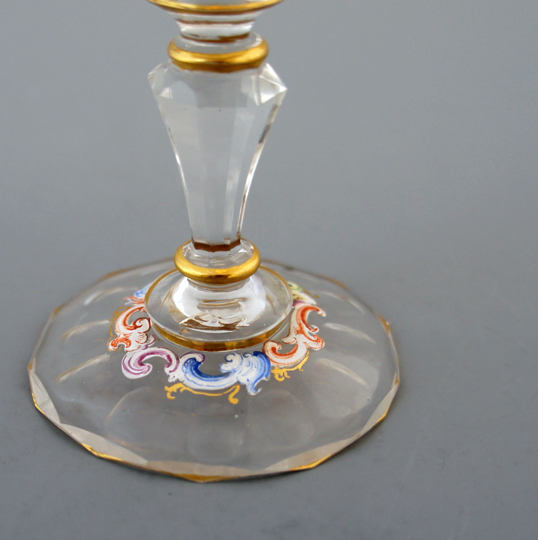 ロブマイヤー「エナメル彩ワイングラス」《アンティックかとう》