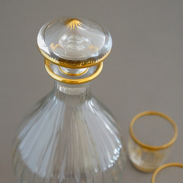 ◇216◇【希少】ドームナンシー DAUM NANCY 金彩縁ガラスカップ ◇216