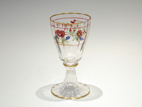 アンティークドームナンシー 薊紋花瓶 オパルセント被ガラスエナメル