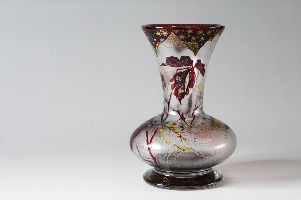 エミール・ガレ クレマンス 香水噴霧器 1890年代 アンティーク 美品