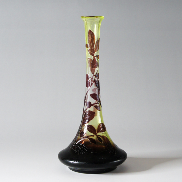 エミール・ガレ Tipガレ 花瓶 花入 果実文 エミール・ガレ tipガレ