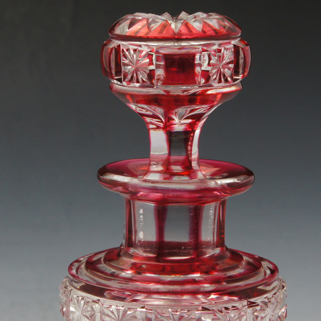 オールドバカラ 1890年頃「ROSACES MULTIPLES」 香水瓶 OLD BACCARAT