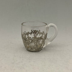 アメリカ「銀巻き装飾 リキュールグラス 高さ6cm（容量20ml